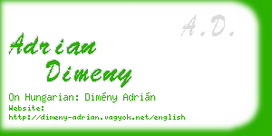 adrian dimeny business card