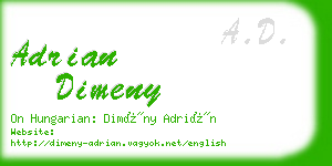 adrian dimeny business card